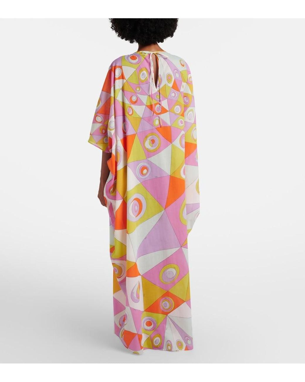 Emilio Pucci Orange Iride Cotton Kaftan