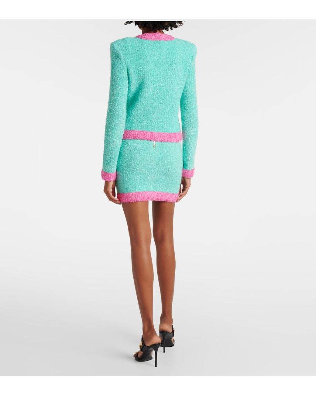 Balmain Green Short Skirts