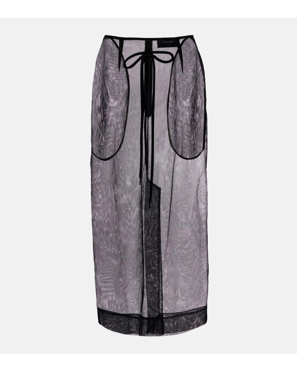Gonna Midi di Simone Rocha in Gray