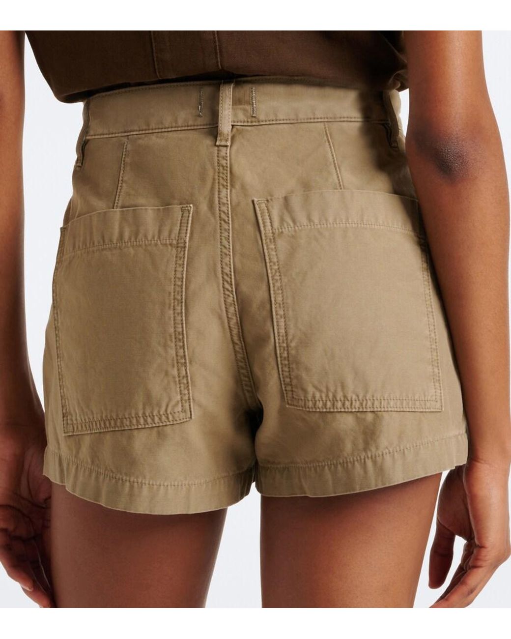 Citizens of Humanity Natural Marcella Cotton Twill Shorts