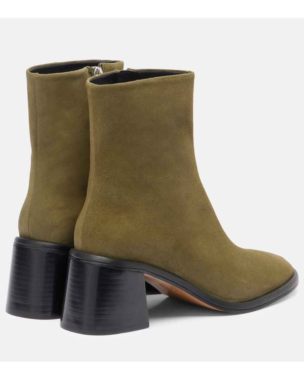 Souliers Martinez Green Mona 60 Suede Ankle Boots