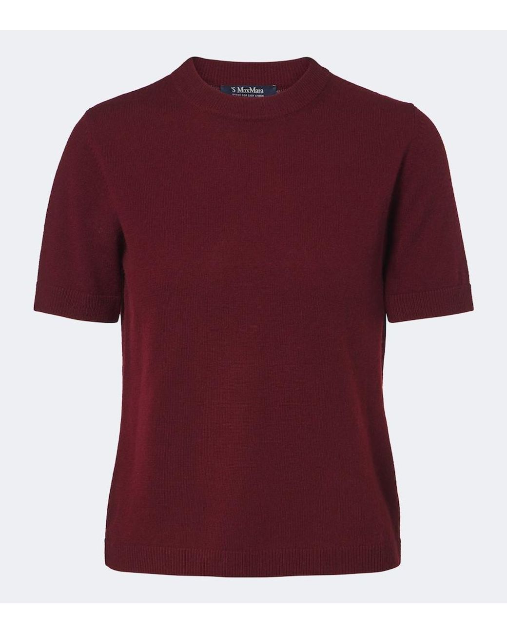 Max Mara Red Wool And Cashmere Sweater