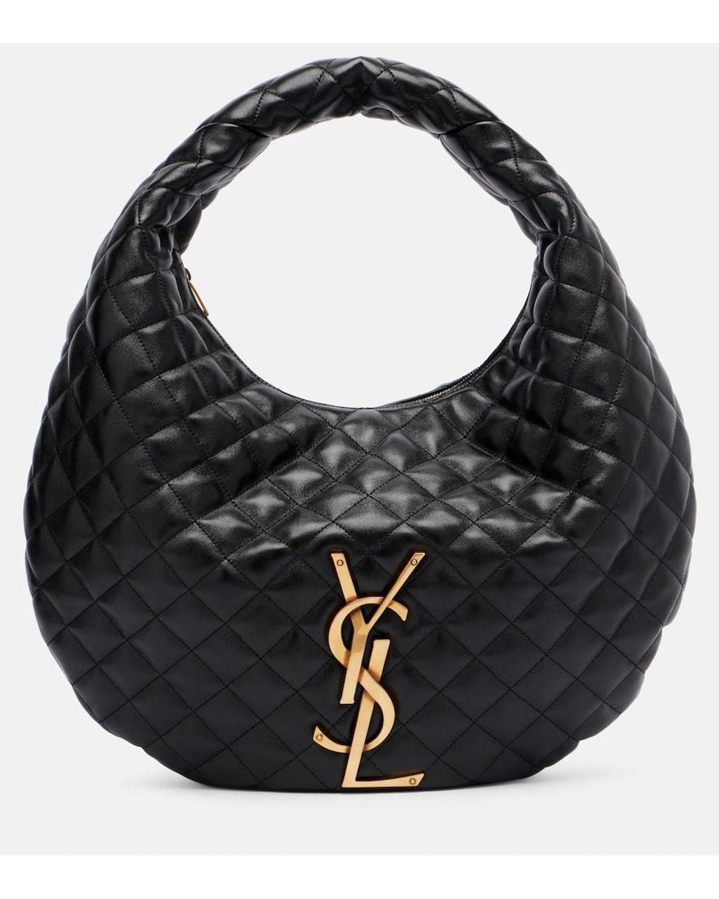 Saint Laurent Black Icare Medium Quilted Leather Shoulder Bag