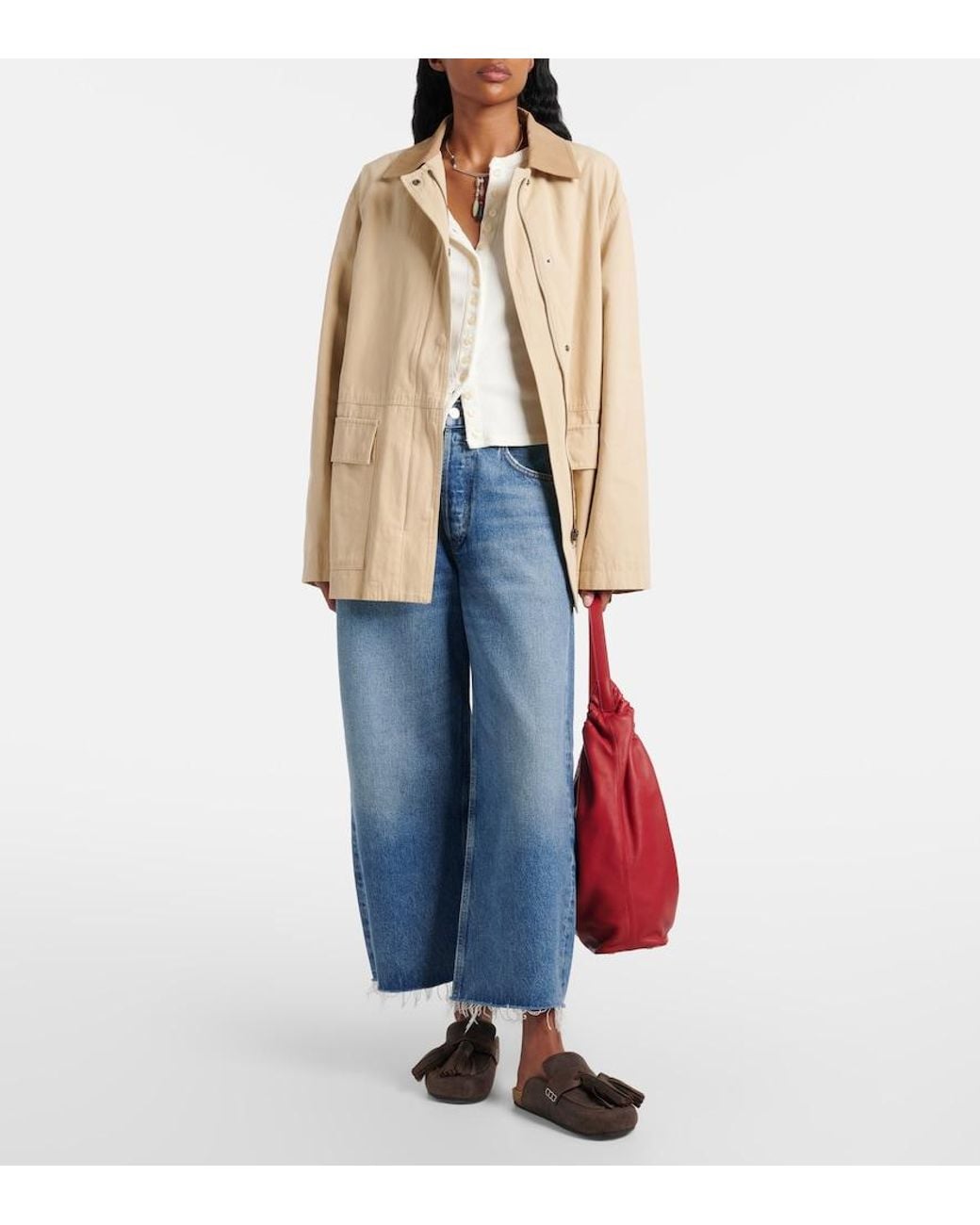 Citizens of Humanity White Kari Ribbed-Knit Cardigan