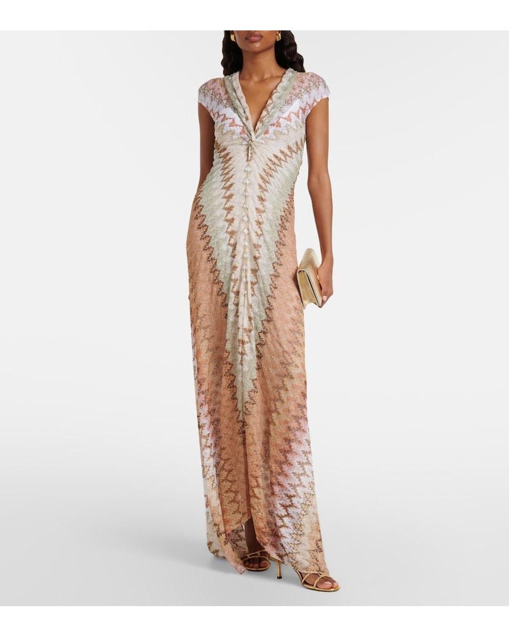 Missoni Natural Lame Maxi Dress
