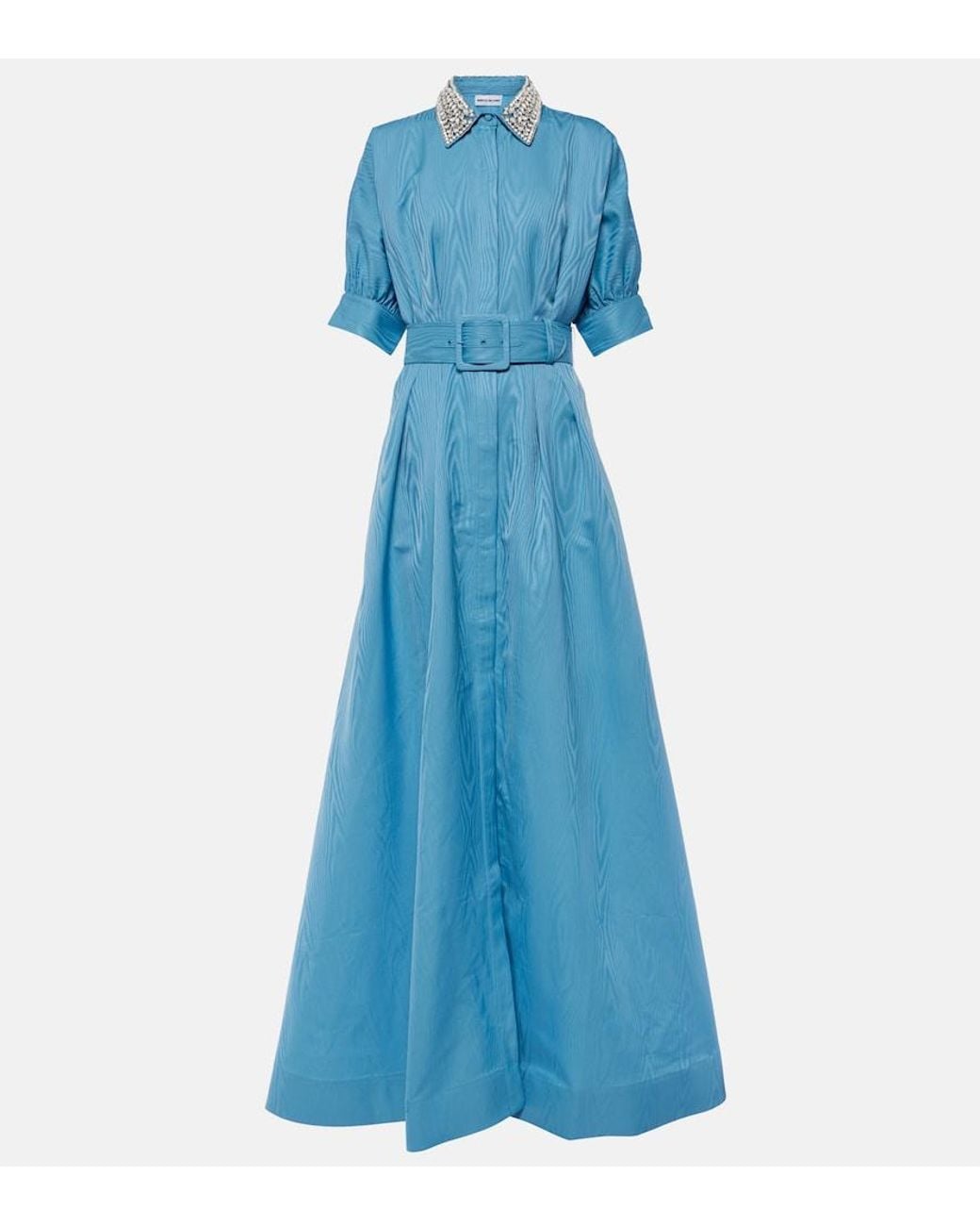 Rebecca Vallance Blue Cielo Embellished Gown