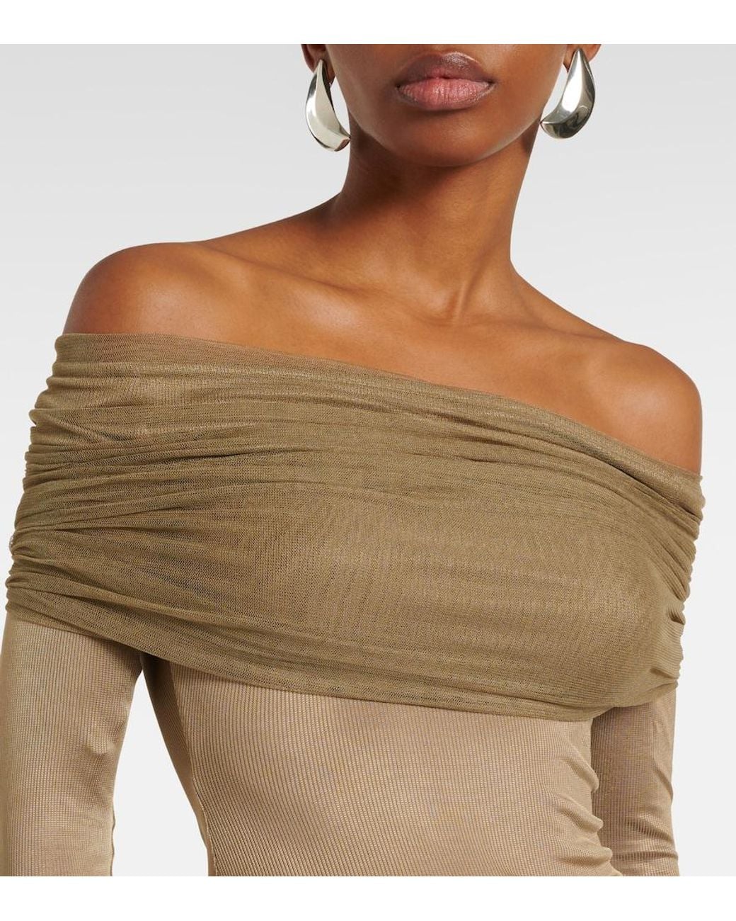 Top Sonora Veiled Christopher Esber en coloris Natural