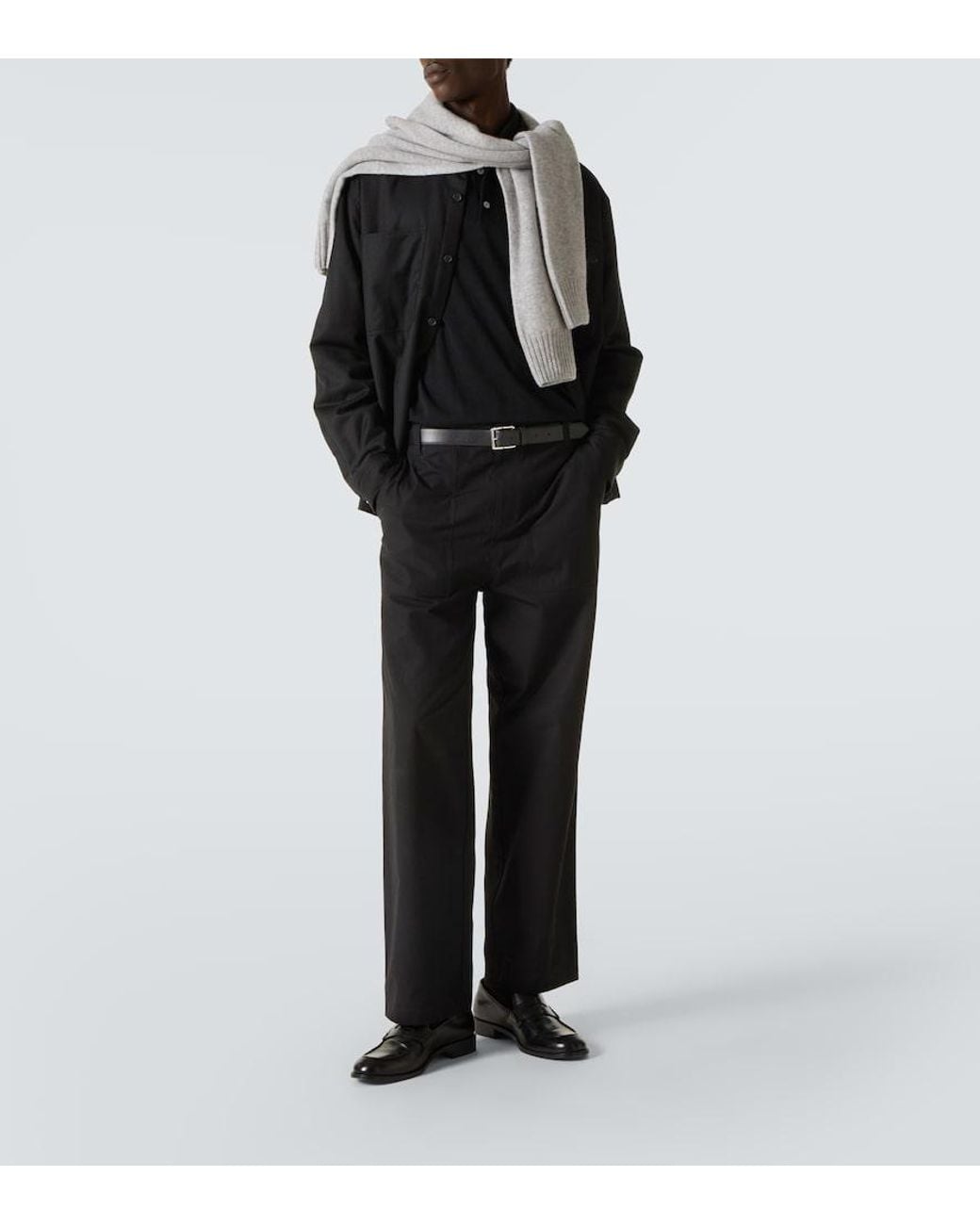 Zegna Black Wool Polo Shirt for men