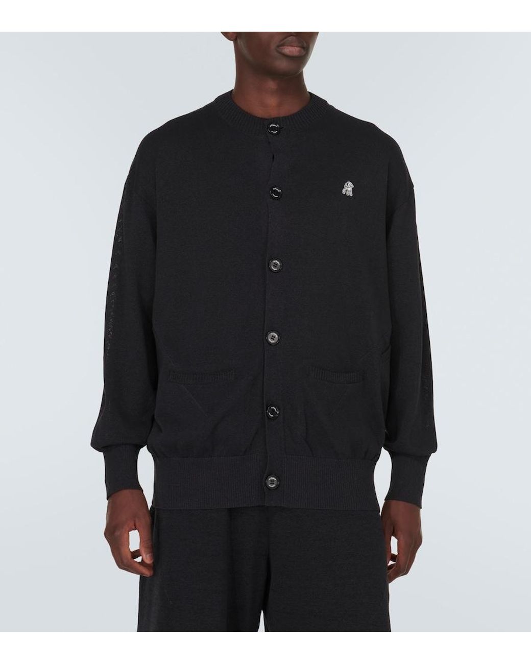 Undercover Black Oversized Cardigan for men