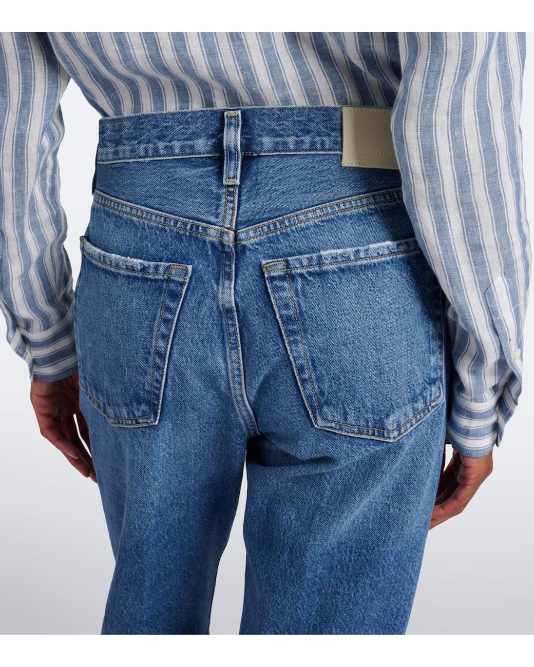 Citizens of Humanity Blue '90S French Straight Jeans