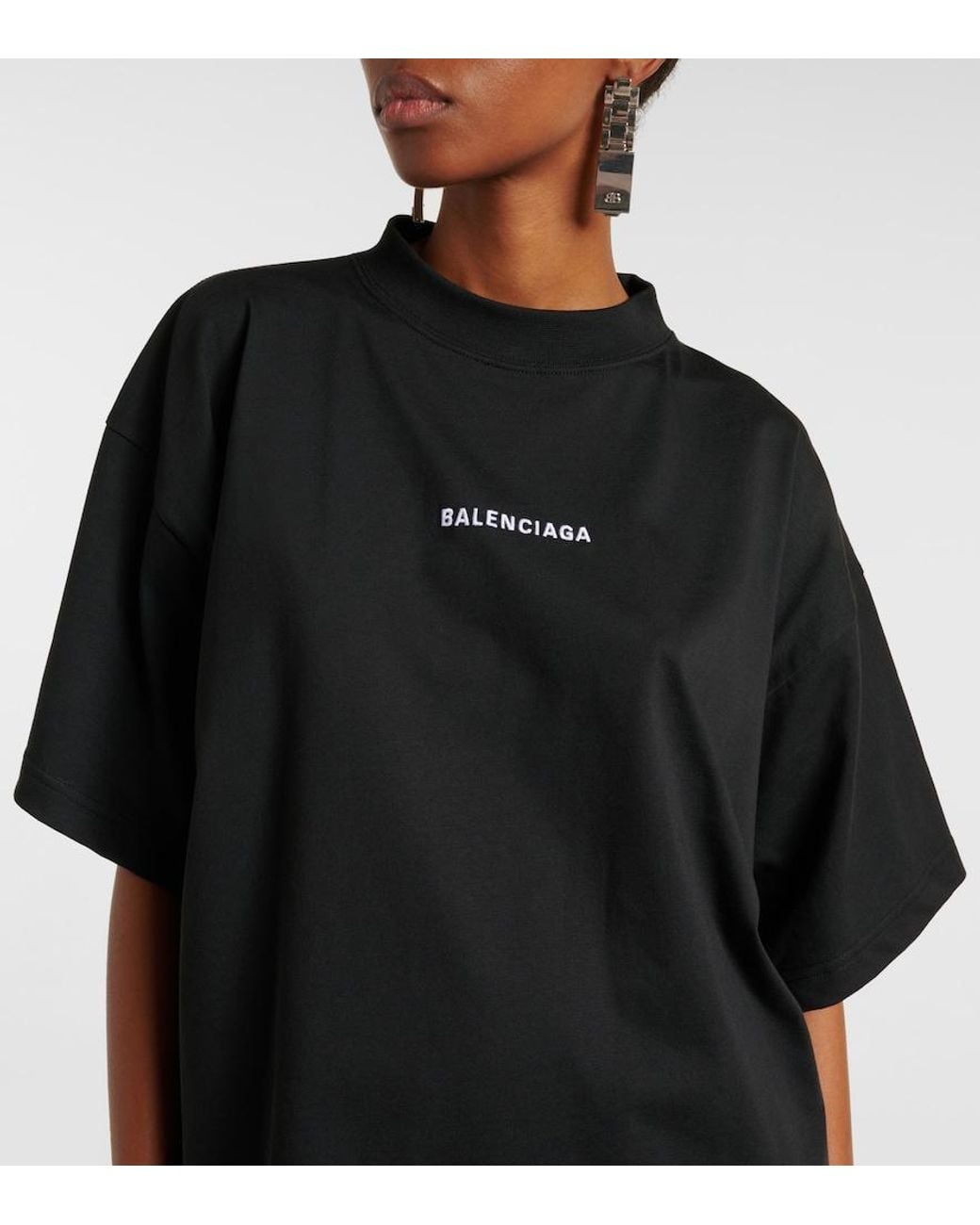 Balenciaga Black New Back T-Shirt Medium Fit