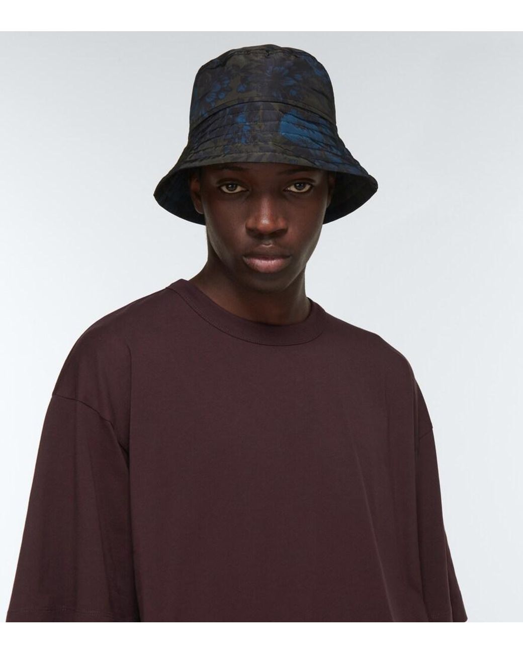 Dries Van Noten Blue Gilly Bucket Hat for men