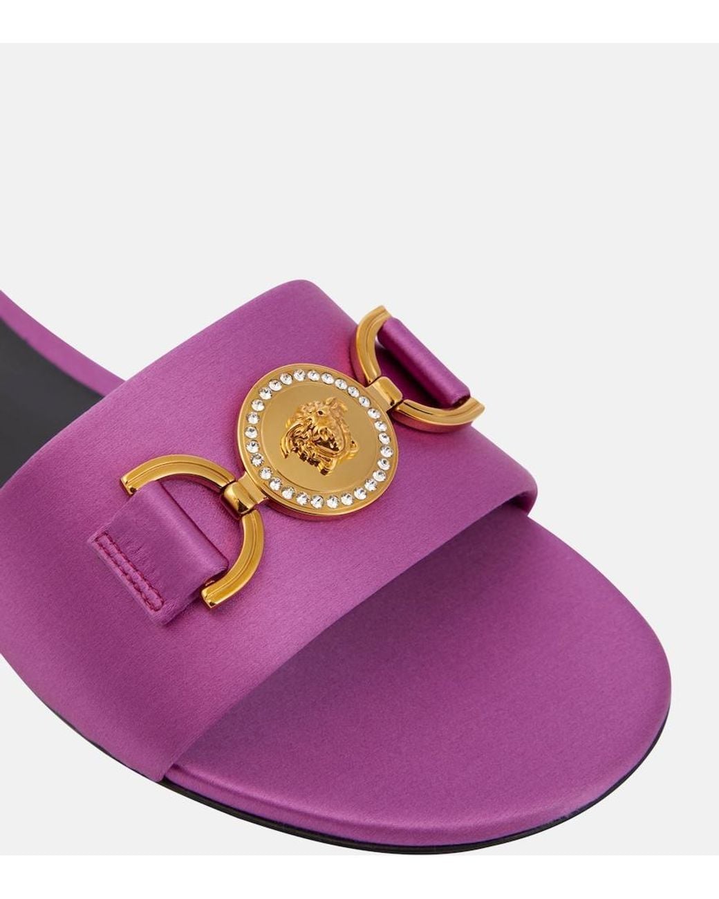 Versace Purple Flache Medusa '95 Sandalen
