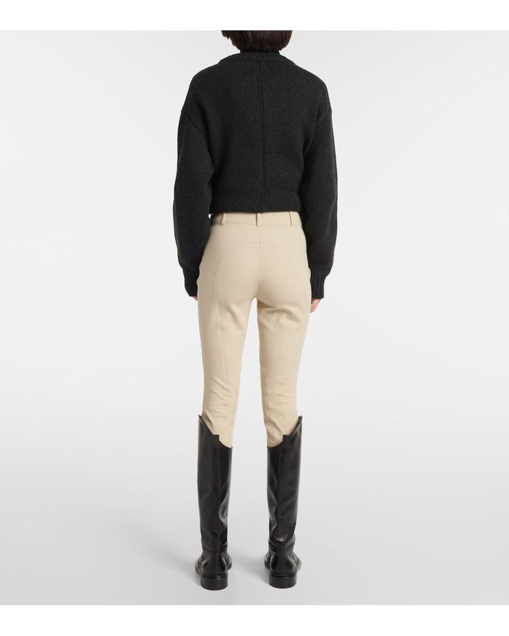 Loro Piana Natural Doris Cotton-Blend Twill Slim Pants