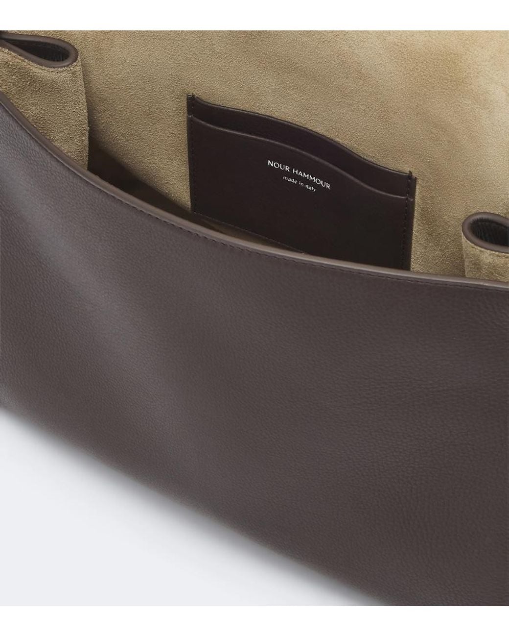Nour Hammour Black Amal Mini Leather Shoulder Bag