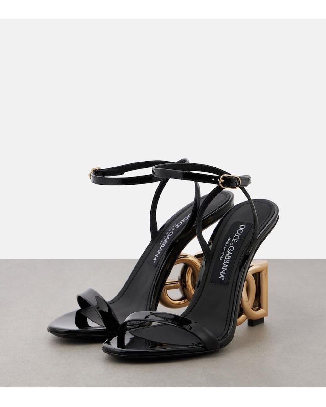 Dolce & Gabbana Black High Heel Sandals