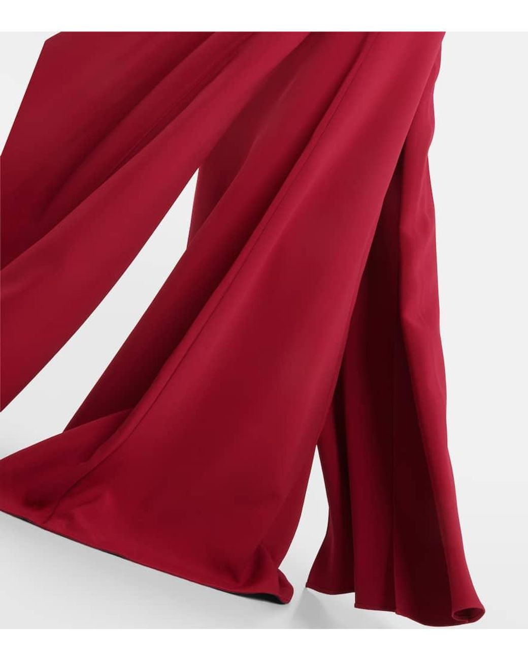 Elie Saab Red Embellished Crepe Gown