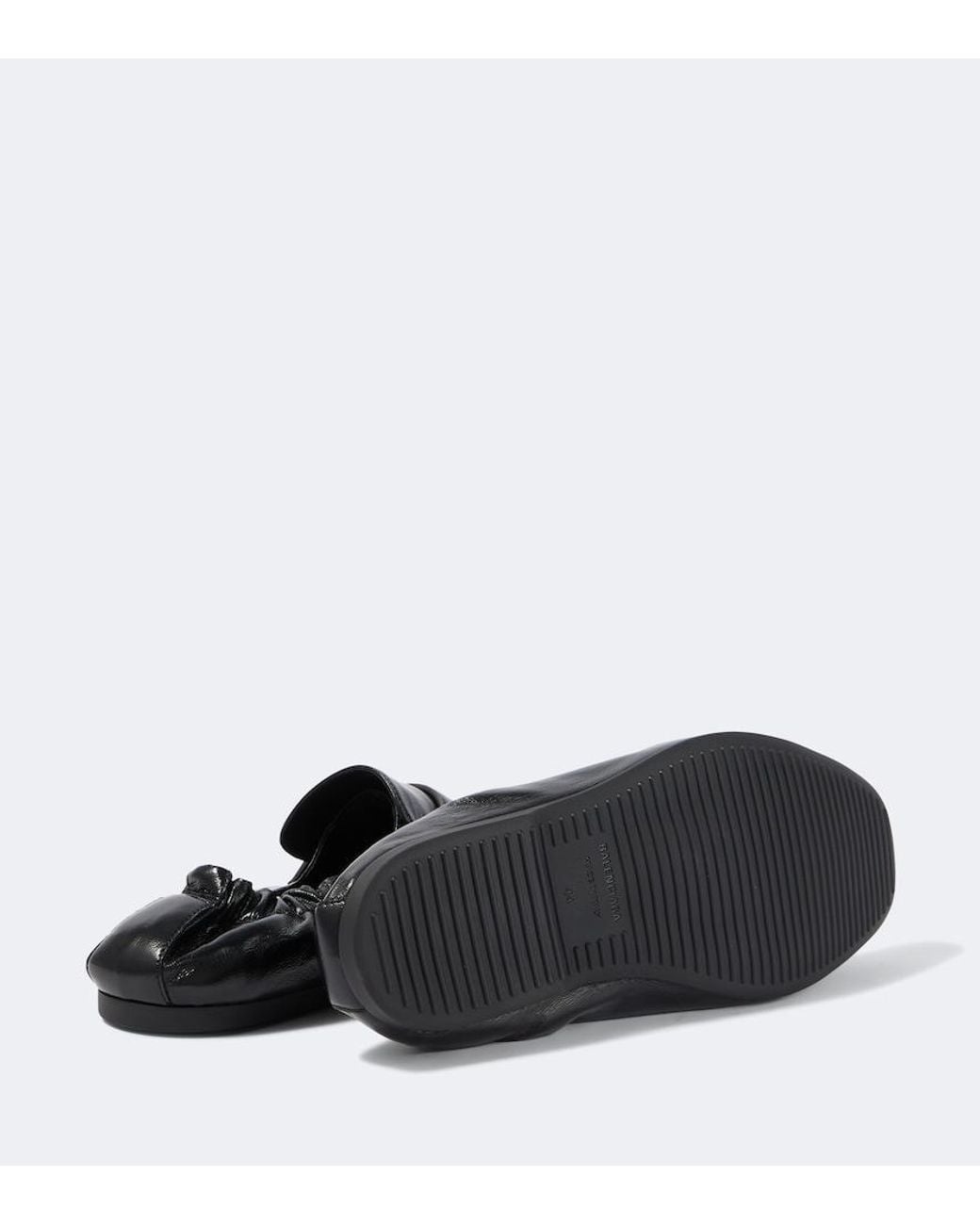 Balenciaga Black Palermo Leather Loafers for men