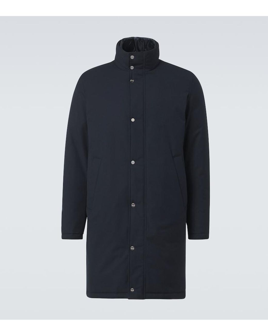 Herno Blue Paneled Down Coat for men