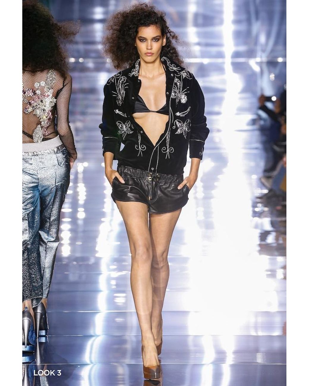 Tom Ford Black Leather Micro Shorts