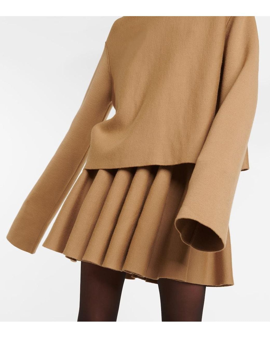 Khaite Natural Sree Wool-Blend Turtleneck Sweater