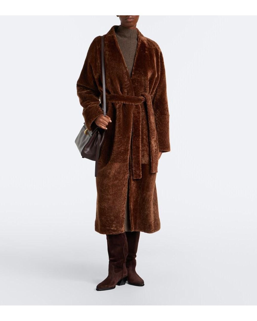 Staud Brown Monty Suede Knee-High Boots