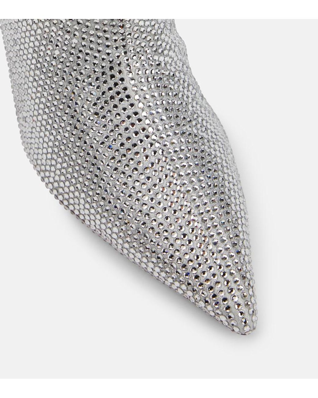 Christian Louboutin Gray Astrilarge Crystal-embellished Boots 85
