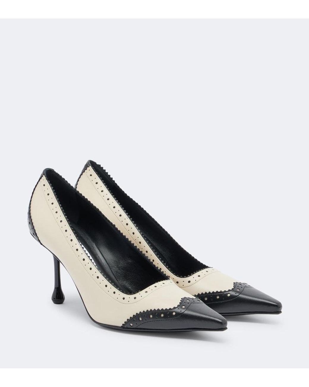 Jimmy Choo White Ixia Leather Pumps