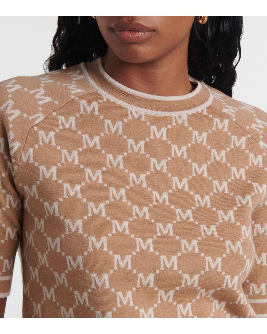 Max Mara Brown Portici Wool And Cashmere Sweater
