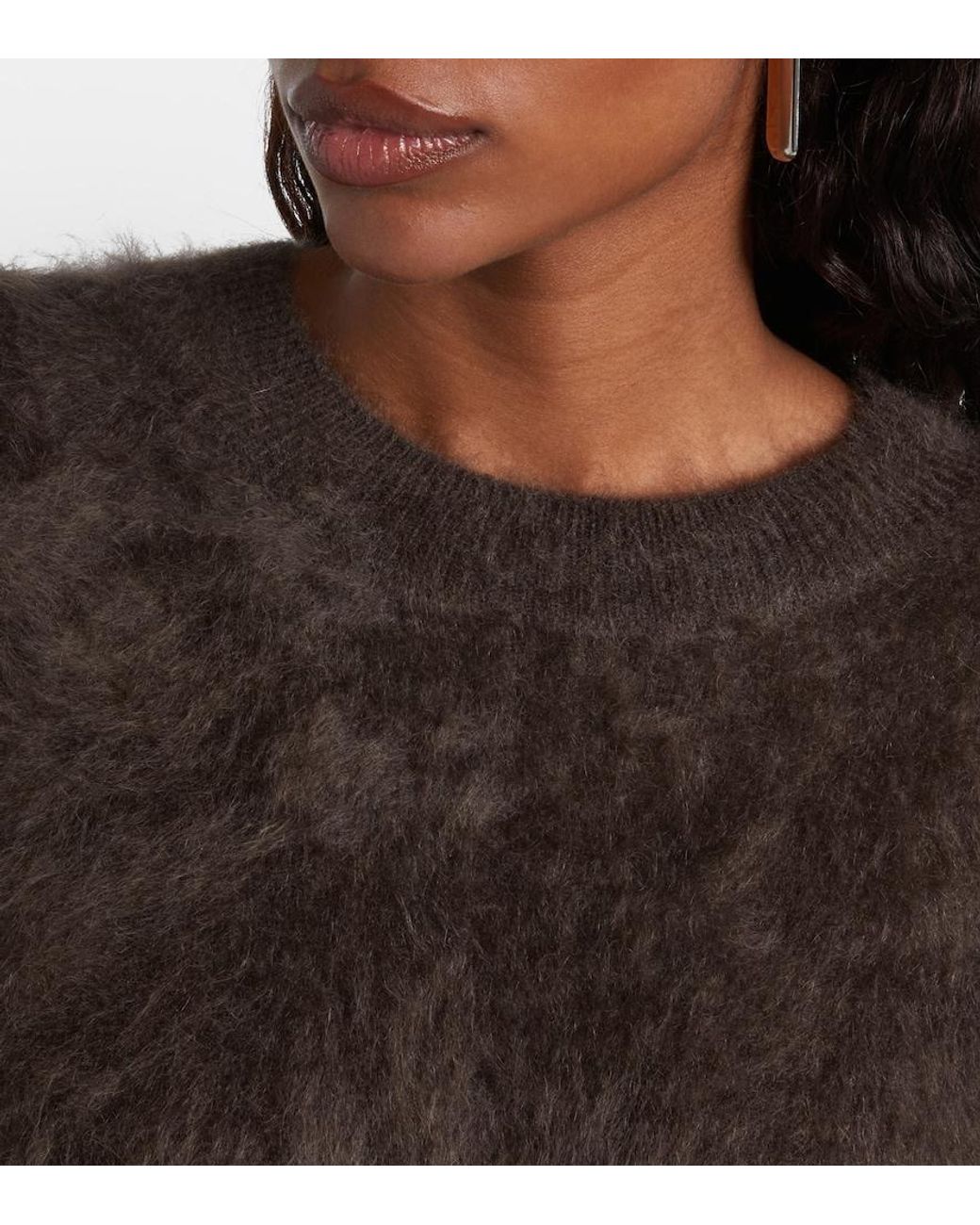Lisa Yang Brown Juniper Cashmere Sweater
