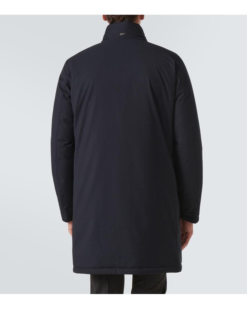 Herno Blue Paneled Down Coat for men