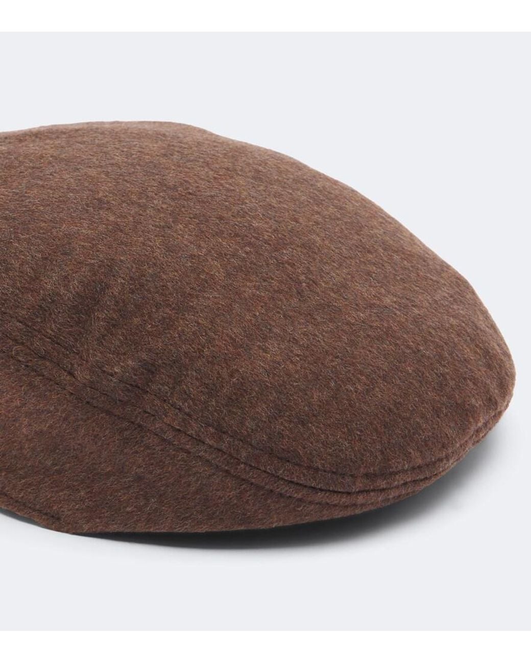 Jacquemus Brown Valerie Virgin Wool Flat Cap