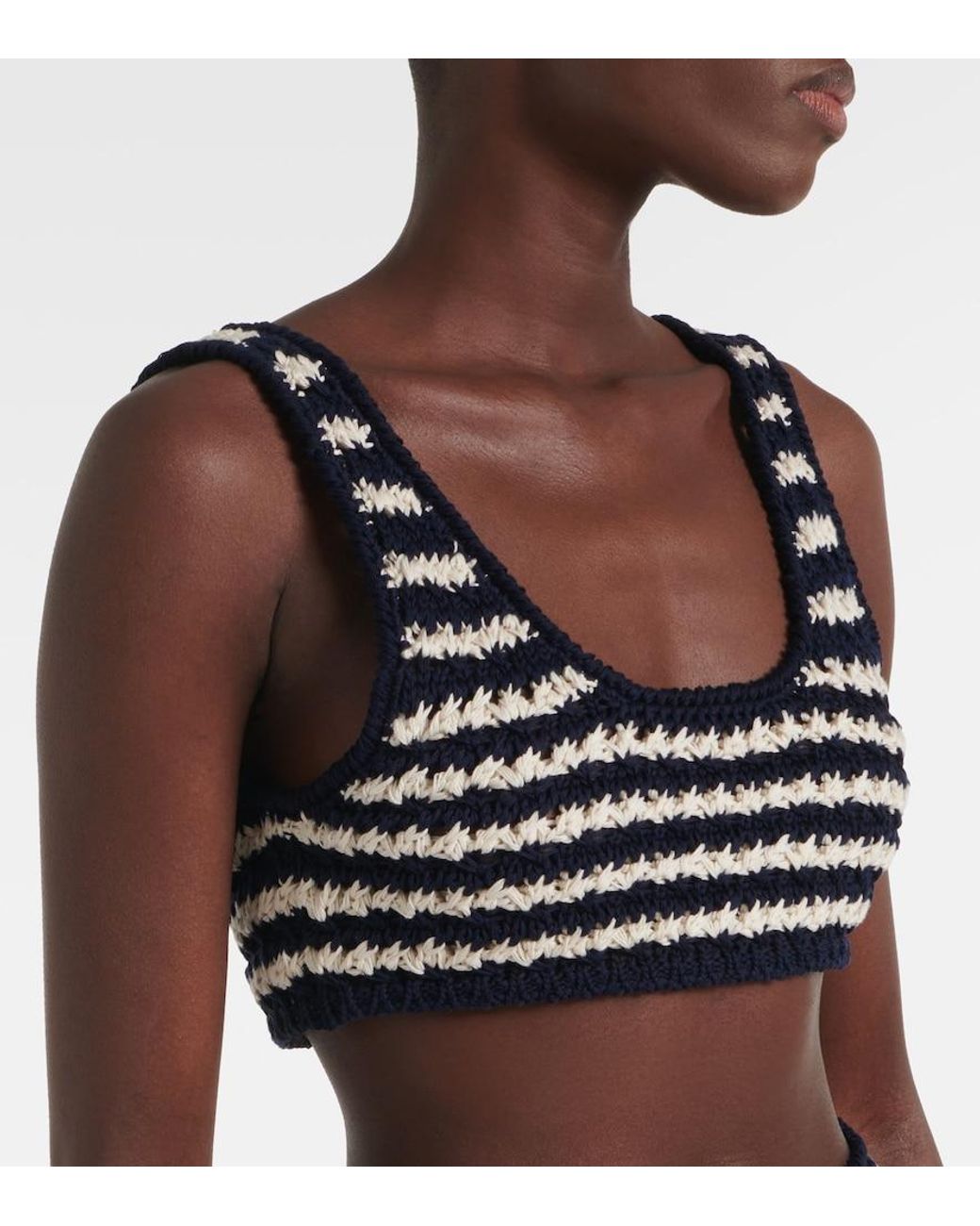 Top Cropped di Prada in Blue