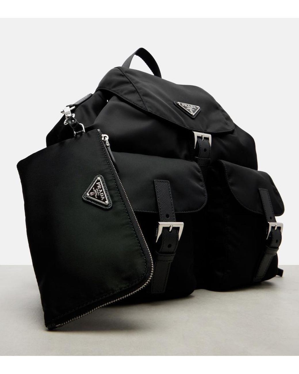 Prada Black Medium Re-Nylon Backpack