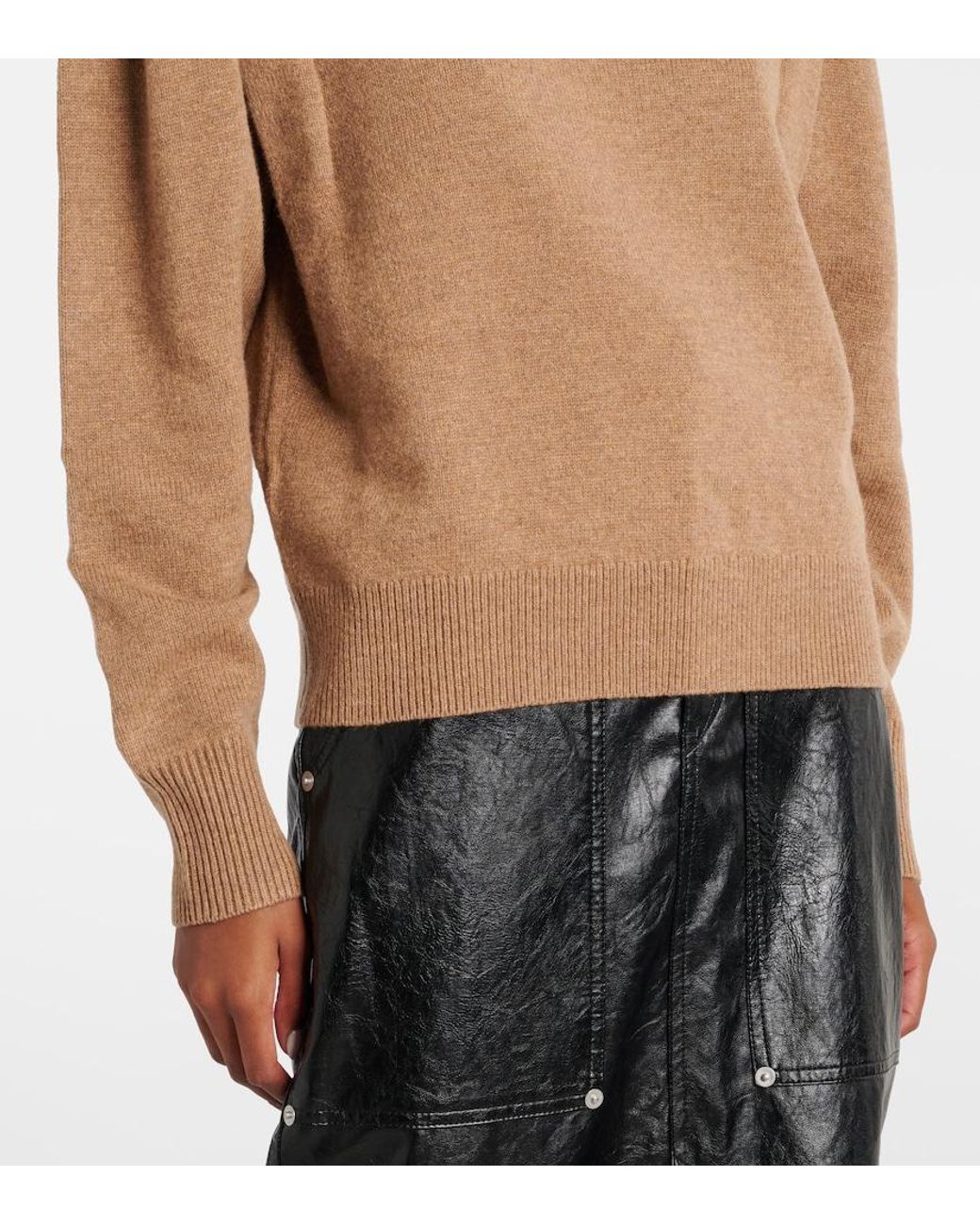 Isabel Marant Brown Lucile Wool-Blend Sweater