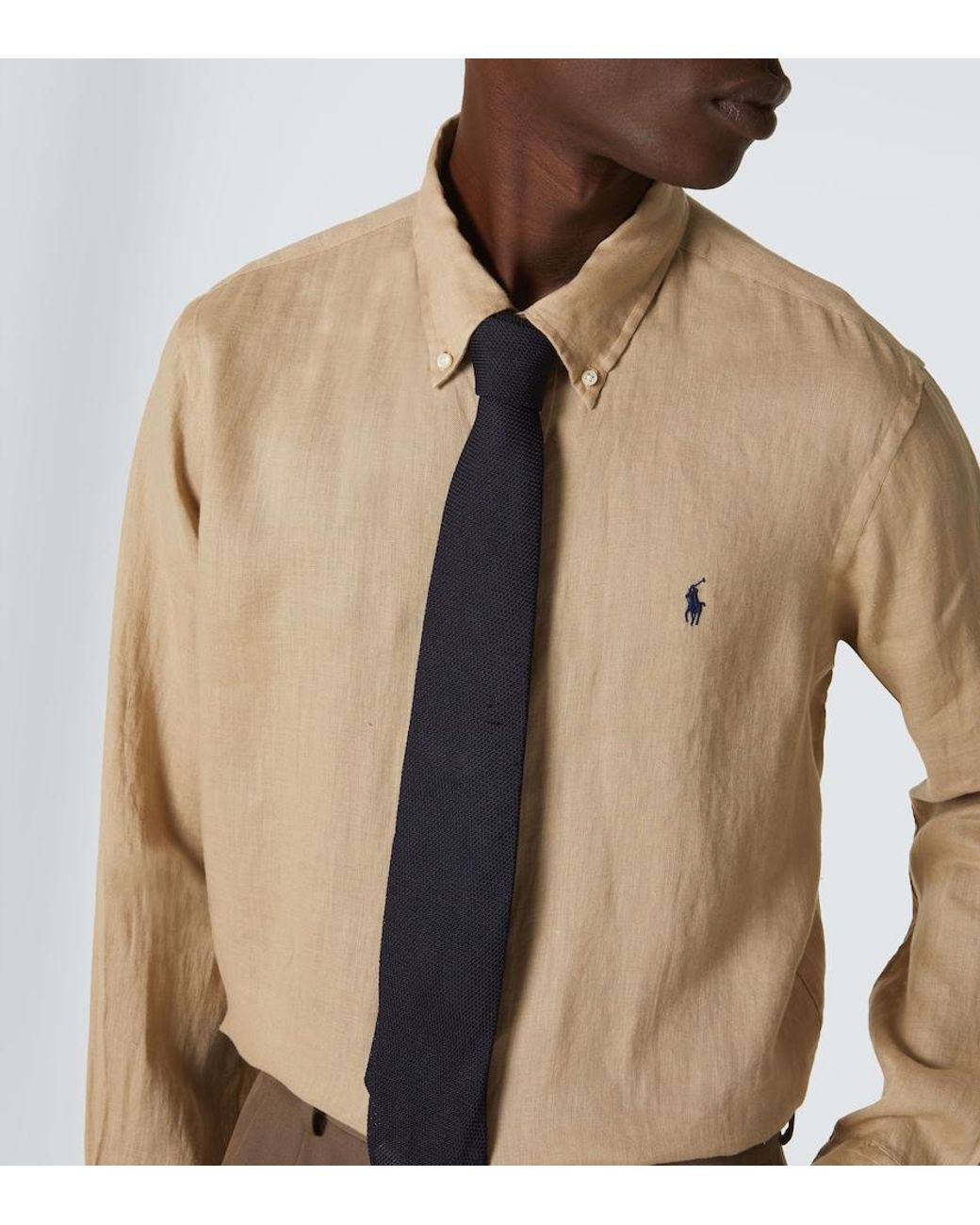 Polo Ralph Lauren Natural Linen Oxford Shirt for men