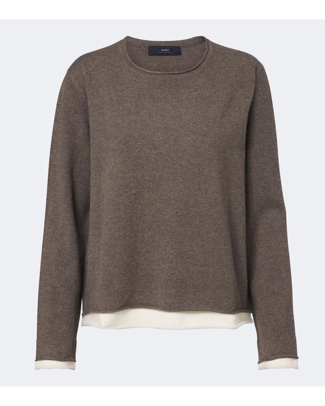 arch4 Brown Finley Layered Cashmere Sweater