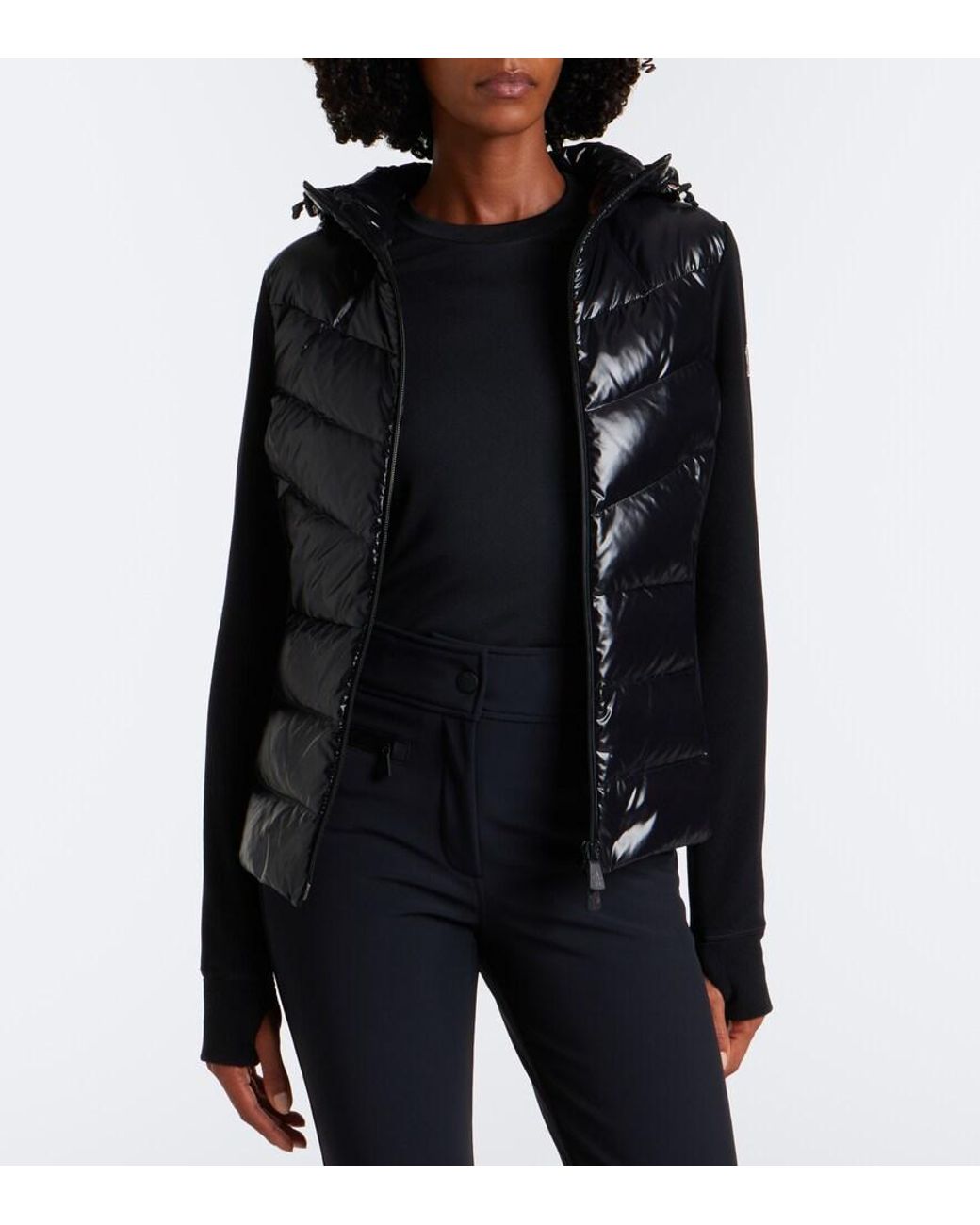 Moncler Black Down-Paneled Ski Jacket