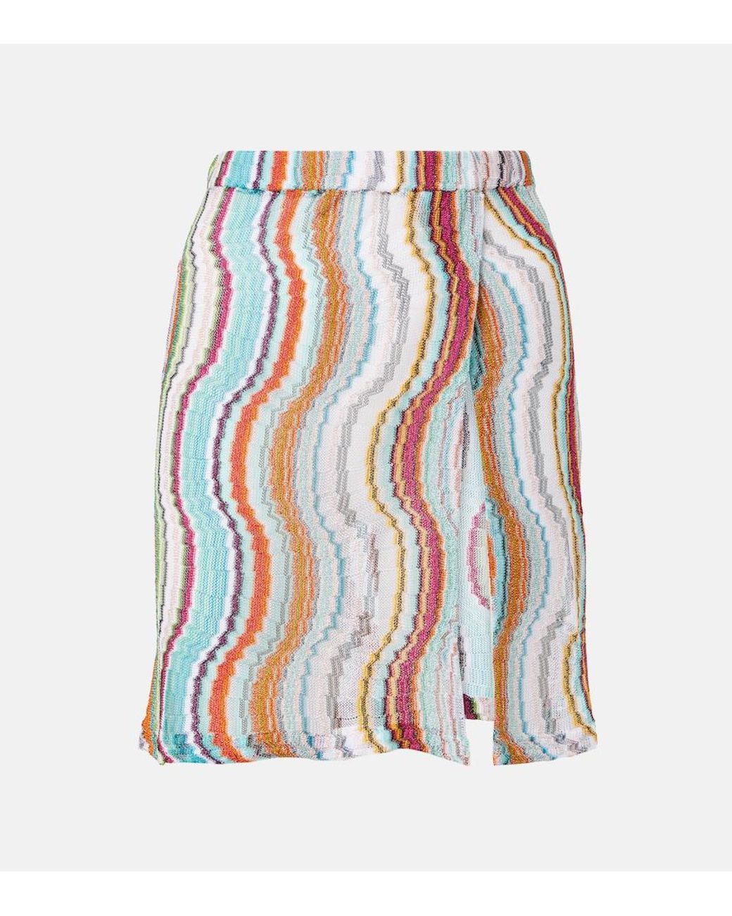 Missoni White Wrap Mini Skirt