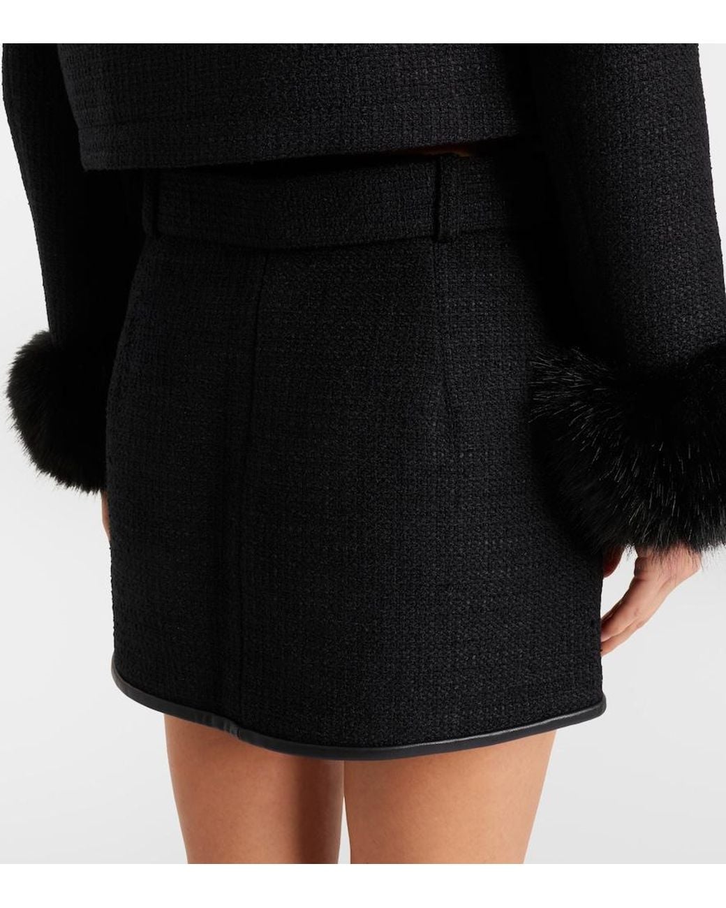 Self-Portrait Black Boucle' Jacket