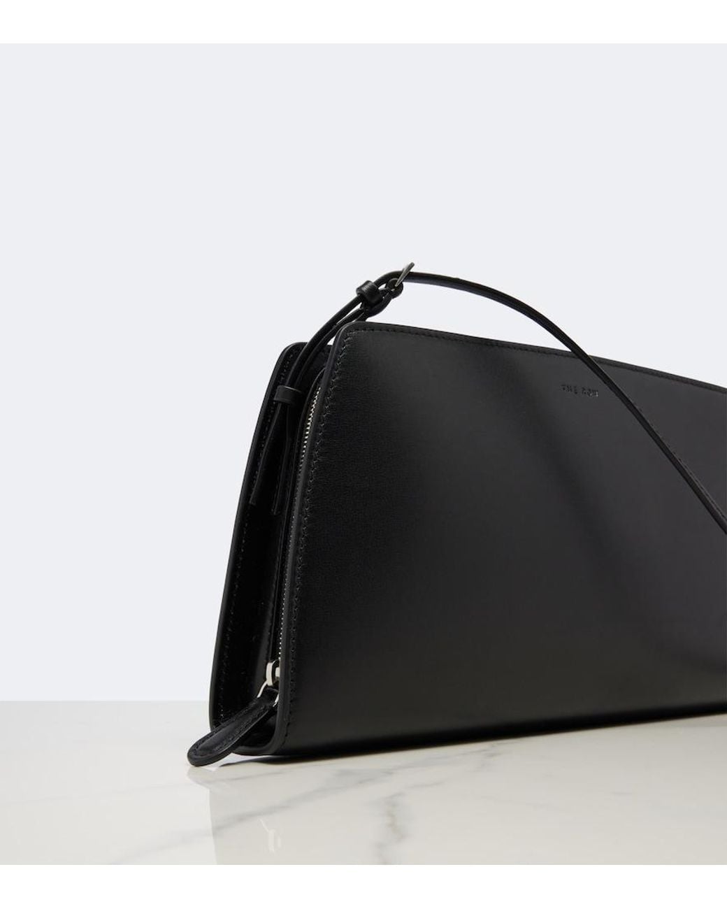 The Row Black Dalia Leather Shoulder Bag