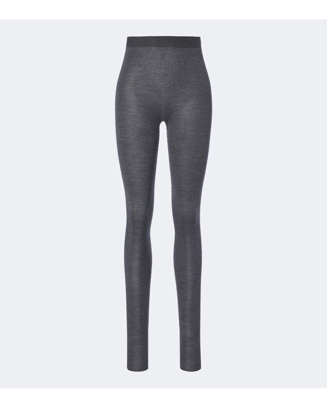 Bottega Veneta Gray Wool Leggings
