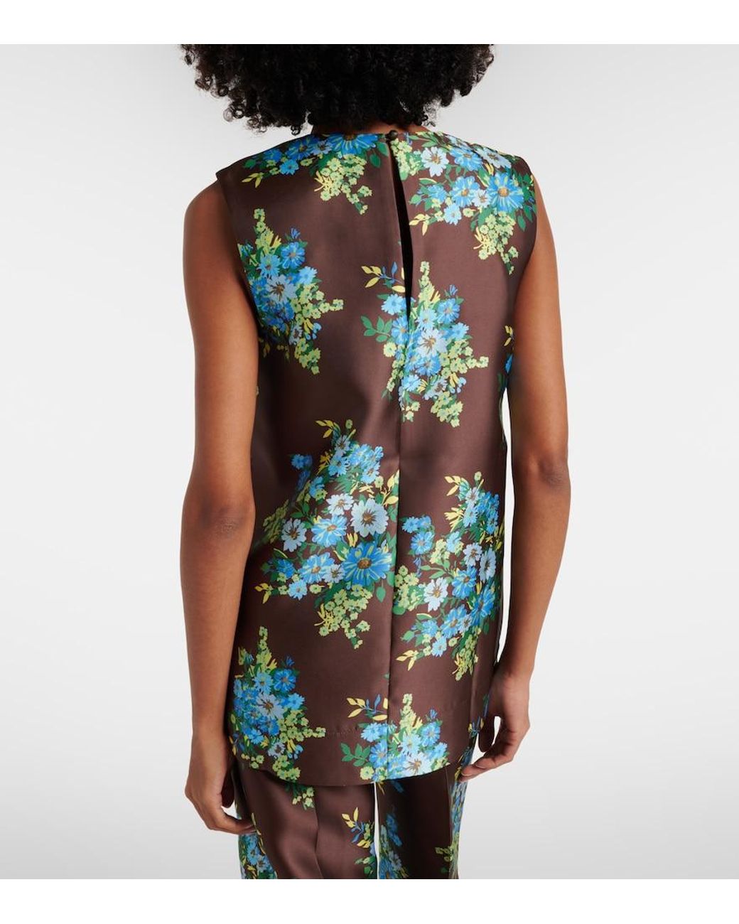 ALÉMAIS Green Floral Top