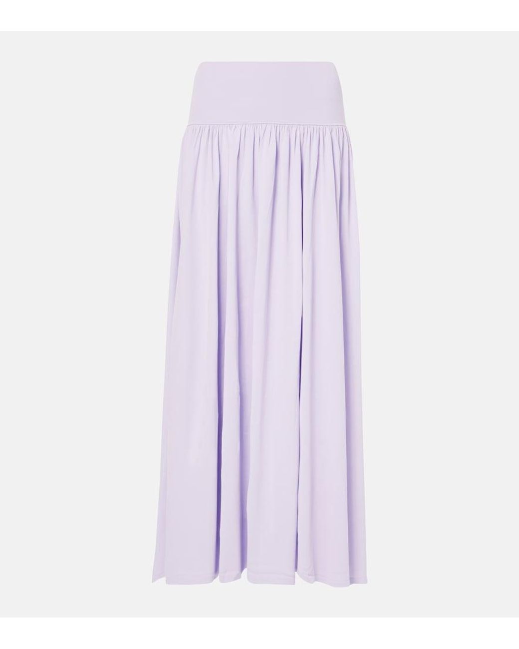 Zimmermann Purple High-Waisted Maxi Skirt