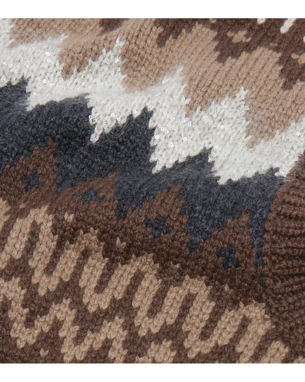Brunello Cucinelli Brown Cashmere Hood