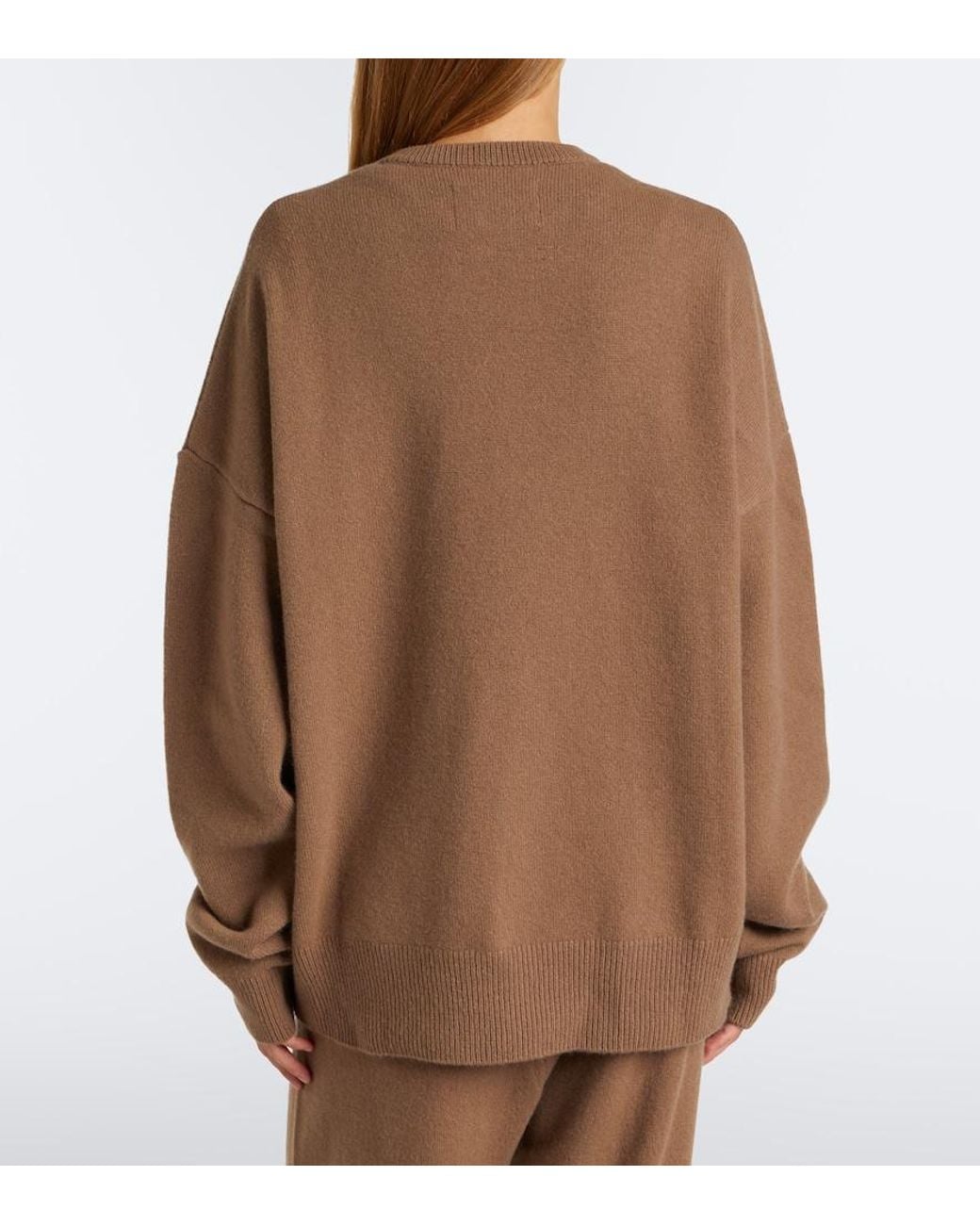 Extreme Cashmere Brown N°496 Like Cashmere-Blend Half-Zip Sweater