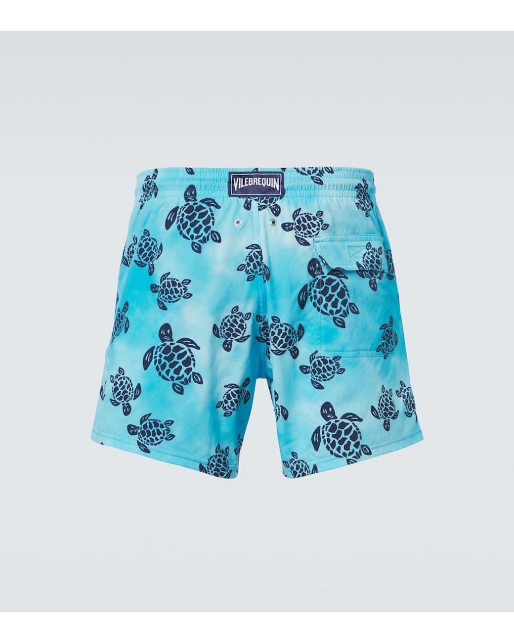 Vilebrequin Blue Printed Swim Trunks for men