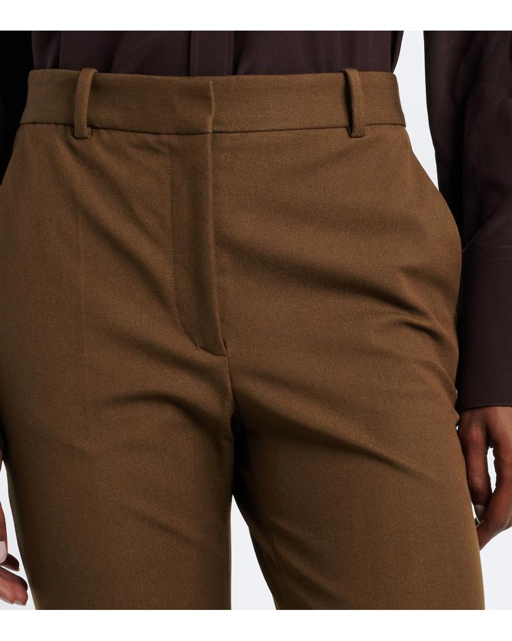 Joseph Brown Tafira Gabardine Flared Pants