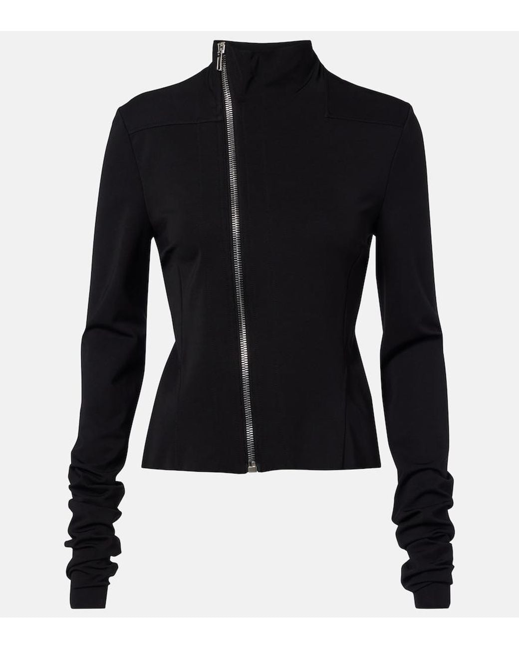 Rick Owens Blue Naska Gary Biker Jacket
