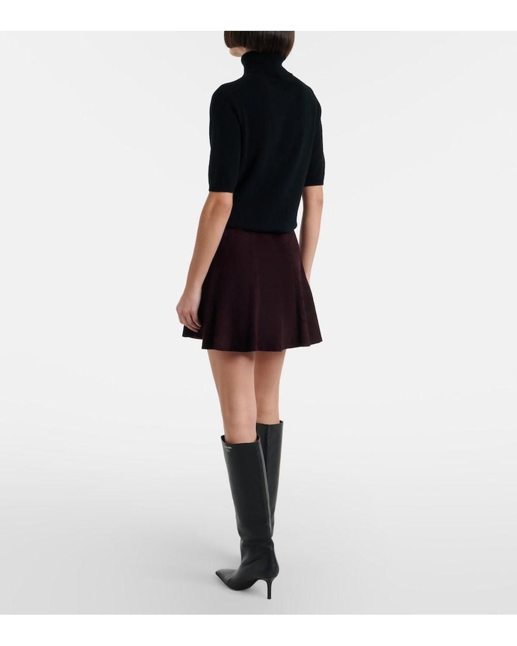 Stouls Red Mila Suede Miniskirt